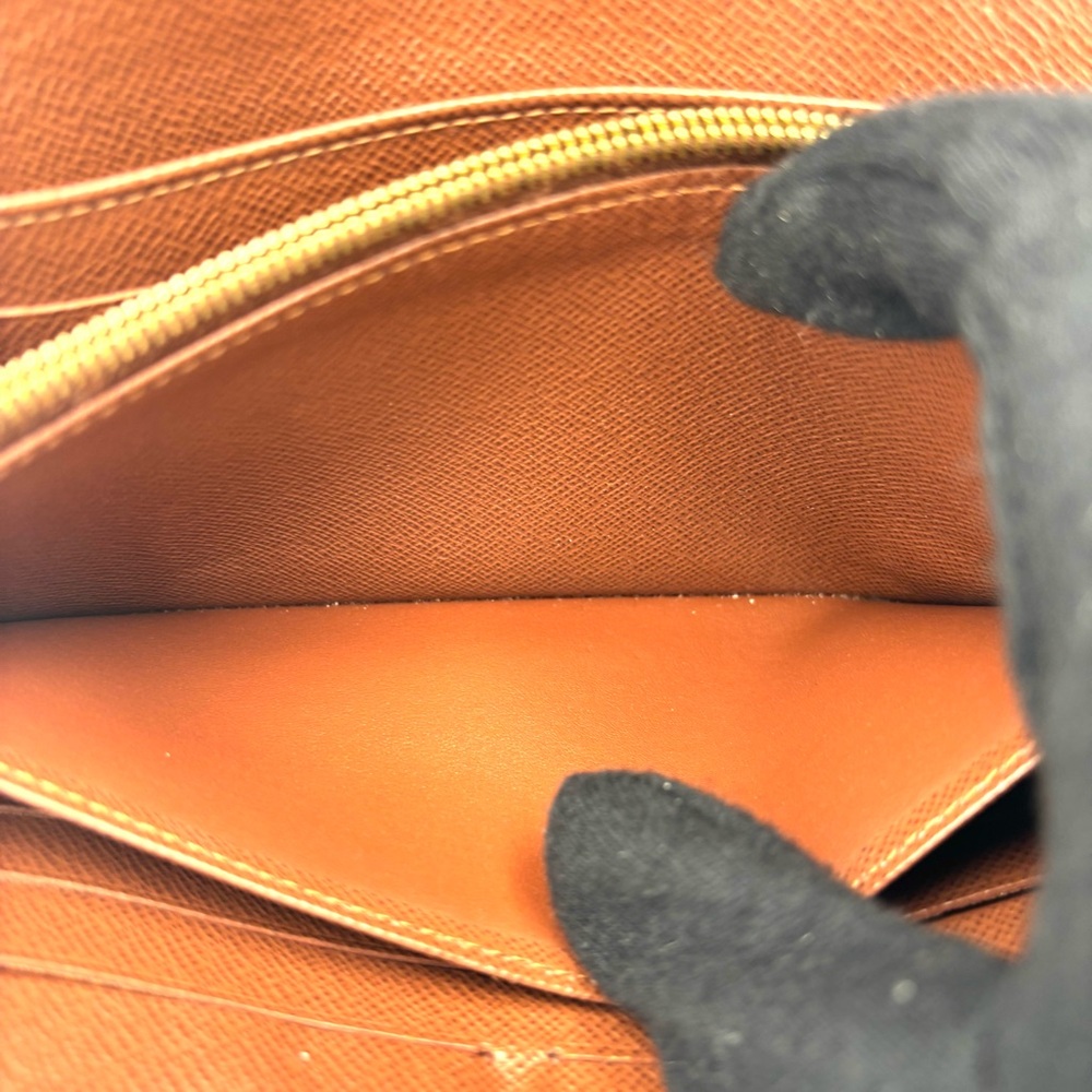 Louis Vuitton Brown Monogram Leather Wallet - Picture 10 of 12